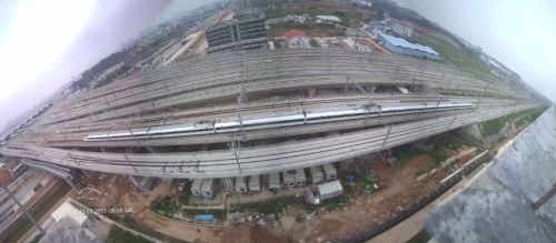 某市高铁站进出站轨道全景监控项目案例之一图片